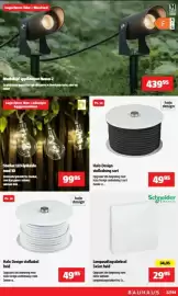 Bauhaus tilbudsavis Side 34: Halo Design stofkabel hvid €49,95, Halo Design stofledning sort €49,95