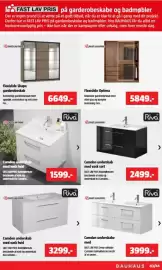 Bauhaus tilbudsavis Side 37: Riva Camden underskab med vask sort €2.499,00, Riva Camden underskab med vask hvid €1.599,00