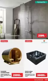 Bauhaus tilbudsavis Side 38: Sanotechnik saunatønde Bergen €29.995,00, DenForm udespa Northern Light €38.499,00
