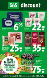 Coop 365 tilbudsavis uge 43 Side 1: Coop hakket okse/grønt eller hakket grisekød €25,00, Coop smør eller smørbar €6,95