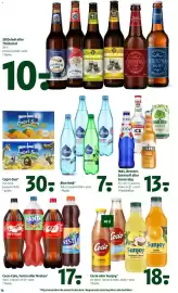 Coop 365 tilbudsavis uge 43 Side 22: SB Deleøl eller Thisted øl €10,00, Coca-Cola, Fanta eller Nestea €17,00