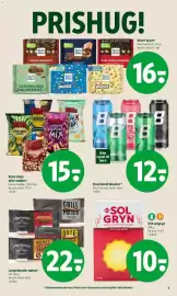 Coop 365 tilbudsavis uge 43 Side 7: Faxe Kondi Booster €12,00, Langelænder pølser €22,00