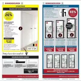 Zelfbouwmarkt folder Pagina 25: Deur €849,00, Xinnix naadloze schilderdeur €549,00
