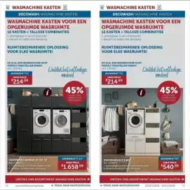 Zelfbouwmarkt folder Pagina 28: Decowash set 6 wit €540,99, Wasmachine kasten €214,99
