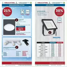 Zelfbouwmarkt folder Pagina 34: Fonnier wit €62,99, Led stralers €13,99