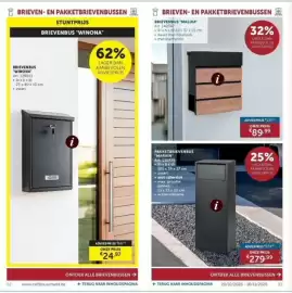 Zelfbouwmarkt folder Pagina 47: Brievenbus malika €89,99, Pakketbrievenbus marvin €279,99