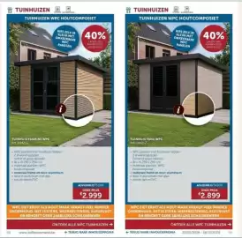 Zelfbouwmarkt folder Pagina 50: Tuinhuis Yana WPC €2,90, Tuinhuis Yasmine WPC €3,00