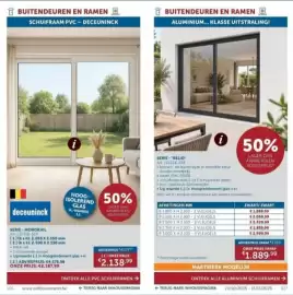 Zelfbouwmarkt folder Pagina 54: Deceuninck monorail €2.138,99, Zwart/ Zwart €1.889,99
