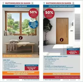 Zelfbouwmarkt folder Pagina 55: Serie "Trae" €179,99, Houten buitendeuren meranti duero €999,99