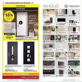 Zelfbouwmarkt folder Pagina 57: Verticale ruit antraciet-wit €814,99, PVC deuren €499,99