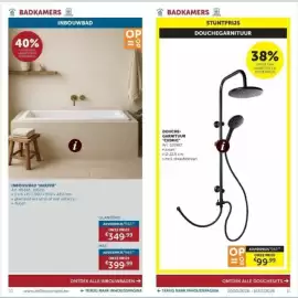 Zelfbouwmarkt folder Pagina 6: Inbouwbad harper €349,99, Douche-garnituur cedric €99,99