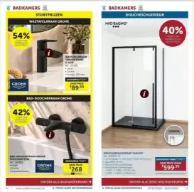 Zelfbouwmarkt folder Pagina 8: Wastafelkraan grohe €89,99, Doucheschuifdeur "ulrich" €599,99
