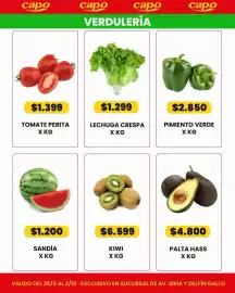 Catálogo Autoservicio Capo Página 2: Lechuga crespa €1.299,00, Palta hass €4.800,00
