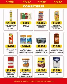 Catálogo Autoservicio Capo Página 5: La huerta puré de tomate €480,00, Dulcor mermelada durazno €1.960,00