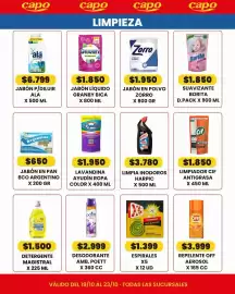 Catálogo Autoservicio Capo Página 6: Cif limpiador antigrasa €1.850,00, Harpic limpia inodoros €3.780,00