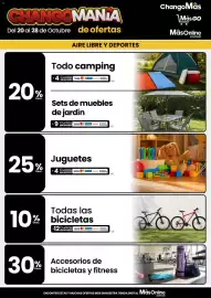 Catálogo Changomas Página 4: CHANGOMANIA Del 20 al 28 de Octubre de ofertas AIRE LIBRE Y DEPORTES ChangoMâs Mâs Go MâsOnline