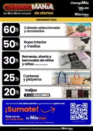Catálogo Changomas Página 5: CHANGOMANIA Del 20 al 28 de Octubre de ofertas INDUMENTARIA ChangoMâs Mâs Go GO MâsOnline