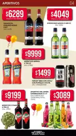 Catálogo Supermercados Yaguar Página 4: APERITIVOS $6289 Precio S/IVA: $5197,52 VERMOUTH CINZANO ROSSO X 1LT SKU: 11478