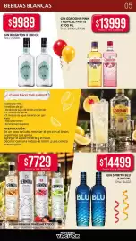 Catálogo Supermercados Yaguar Página 5: BEBIDAS BLANCAS $9989 Precio S/IVA: $8255,37 GIN BRIGHTON X 700 CC SKU: 82486