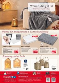 Magro Prospekt Seite 4: LED Laterne mit Timer €12,99, PROFI CARE Wärmeunterbett 70x150 cm €27,99