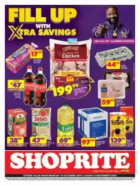 Shoprite catalogue Page 1: Selati Golden Brown Sugar €47,99, Crystal Valley Full Cream Long Life Milk €97,99