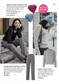Tchibo gazetka Strona 5: Dzianinowa czapka z przędzy bouclé Tchibo €59,99, Wygodne spodnie dżersejowe w kratkę Tchibo €129,99