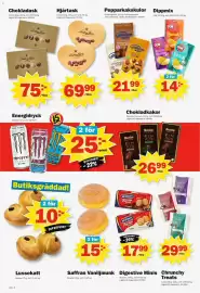 Pekås reklamblad vecka 44 Sida 6: Göteborgs Kex pepparkakskulor €21,99, Olw dippmix €14,00