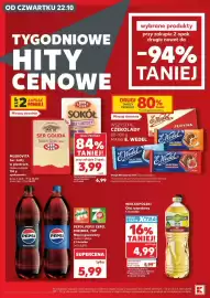 Kaufland gazetka tydzień 43 Strona 2: WIELKOPOLSKI Olej rzepakowy 1L butelka €4,99, Pepsi, Pepsi Zero, Mirinda, 7Up €5,99