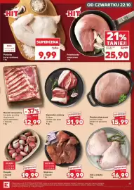 Kaufland gazetka tydzień 43 Strona 25: Szponder wołowy €31,90, Wątroba z kaczki 1 kg €19,99