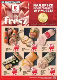 Kaufland gazetka tydzień 43 Strona 26: GZELLA Metka z Osia 100 g €2,49, Salceson jak ze wsi €1,99
