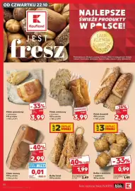 Kaufland gazetka tydzień 43 Strona 30: Chleb pszenny z zakwasem €3,99, Bułka Twist €1,99