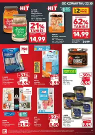 Kaufland gazetka tydzień 43 Strona 39: Śledzie od Serca €14,99, VICI Paluszki surimi €3,49