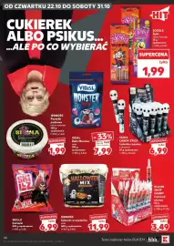 Kaufland gazetka tydzień 43 Strona 46: ZOZOLE Żelki €1,99, VIDAL Żelki Monster miks €7,99