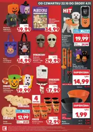 Kaufland gazetka tydzień 43 Strona 49: Murdoku 80 łamigłówek Książka €34,99, Koszyczek halloweenowy €19,99