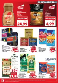 Kaufland gazetka tydzień 43 Strona 51: JACOBS ORIGINS Kawa mielona €27,99, AKSAM Beskidzkie bajgle €3,79