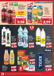 Kaufland gazetka tydzień 43 Strona 53: Kubuś Waterrr €3,49, HORTEX Sok 100% jabłkowy lub jabłkowo-owocowy €2,99