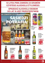 Kaufland gazetka tydzień 43 Strona 54: POSTŘIŽINSKÉ FRANCINŮV €3,99, LITOVEL Piwo 4,2%, 4,6%, 5% alk €3,99