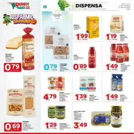 Volantino Quick Sisa Pagina 6: Auriga filetti di tonno naturale €4,79, Mutti salsa pronta datterini/celegino/classica €1,49