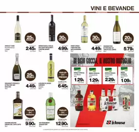 Volantino Superconti Pagina 13: Spumante Prosecco Extra Dry Doc Maschio €4,49, Liquore Vecchio Amaro del Capo Caffo €9,90
