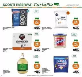 Volantino Superconti Pagina 2: Caffè aroma di casa Vergnano €5,49, Filetti di Tonno Consorcio €3,99