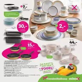 Mömax Flugblatt woche 43 Seite 11: Kochtopfset ,,JOHANNA" €44,00, Geschirrserie „SATURN" €2,00