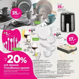 Mömax Flugblatt woche 43 Seite 12: Geschirrserie „KATARINA" €0,50, Glasserie „NORMA" €1,25