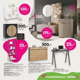Mömax Flugblatt woche 43 Seite 9: Highboard ,HONG KONG €200,00, Schreibtisch „JERRY" €25,00