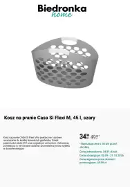Biedronka gazetka Strona 10: Kosz na pranie Casa Si Flexi M, 45 l, szary €34,99