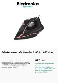Biedronka gazetka Strona 2: Żelazko parowe Lafe SteamPro, 2200 W, 10-25 g/min €69,90