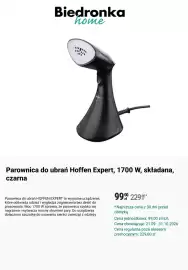 Biedronka gazetka Strona 7: Parownica do ubrań Hoffen Expert, 1700 W, składana, czarna €99,00