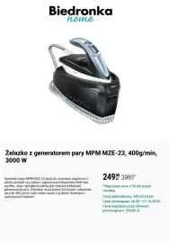 Biedronka gazetka Strona 9: Żelazko z generatorem pary MPM MZE-23, 400g/min, 3000 W €249,00