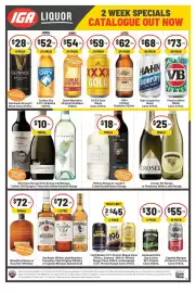IGA Liquor catalogue Page 2: Jameson Ultra Dry & Lime €30,00, Captain Morgan & Cola 6% Premix Cans €55,00