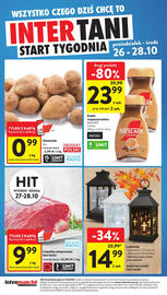 Intermarche gazetka tydzień 43 Strona 40: Ziemniak luz €0,99, Łopatka wieprzowa bez kości €9,99