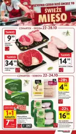 Intermarche gazetka tydzień 43 Strona 15: Mięso mielone z szynki wieprzowej Dolina Dobra €7,00, Kurczak Porcja Rosołowa €4,99